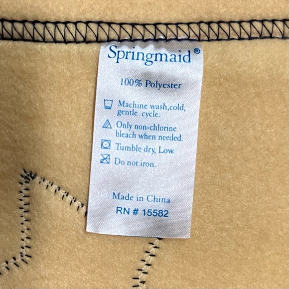 Blue Jean Teddy Bear Crib Blanket - Picture 6 of 9